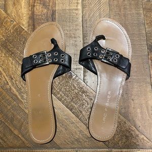 Slide on Leather Sandals